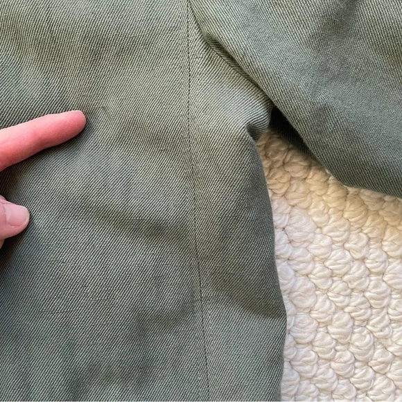 Apiece Apart oversized olive green linen blend blazer - Picture 16 of 16